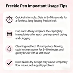 Waterproof Freckles Pen: Faux Freckle Stamp and Fine Tip Eyeliner for Realistic, Long-Lasting Freckles and Effortless Makeup, Perfect for Daily Wear and Cosplay